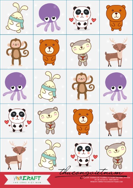 Sticker con thú mẫu 7